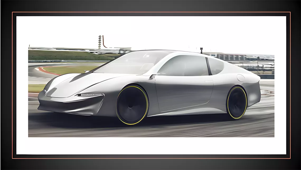 wizualizacja samochodu solarnego