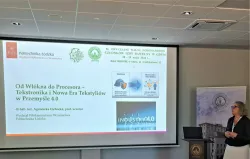 Wystąpienie naukowczyni na konferencji